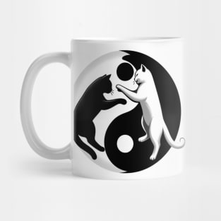 Ying Yang Cats Mug